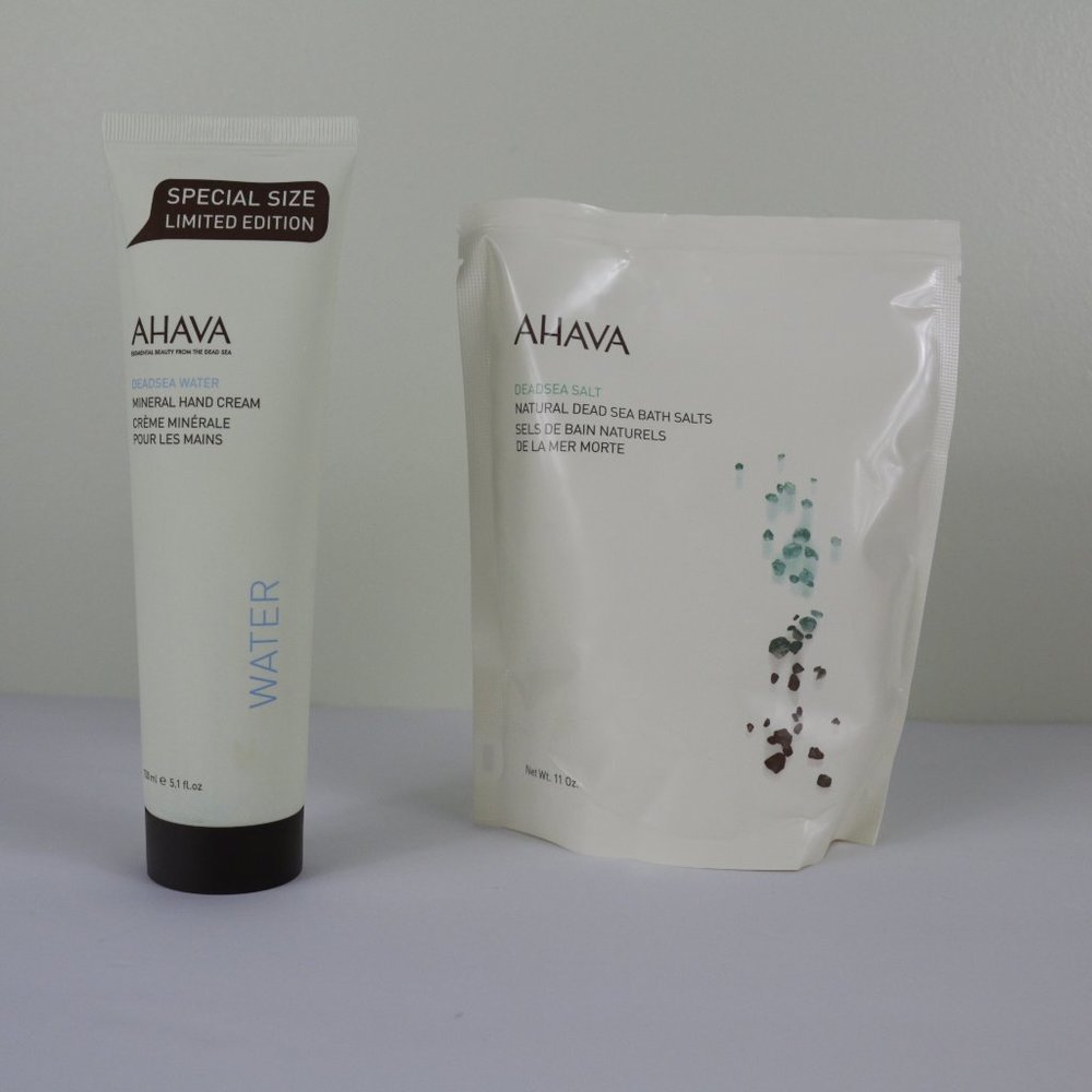 AHAVA salt and hand cream bundle